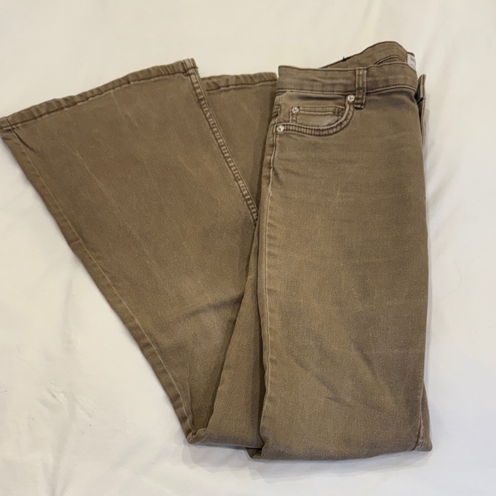 Bershka Tan Denim Jeans
